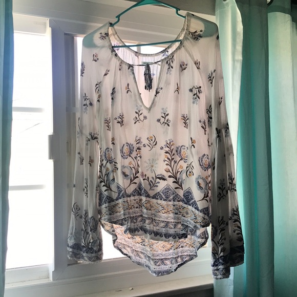 urban outfitters patterned blouse - Picture 4 of 4